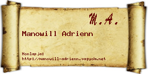 Manowill Adrienn névjegykártya